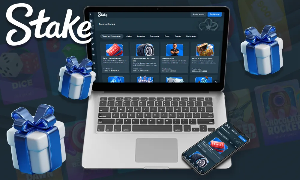 Bonos y promociones en Stake